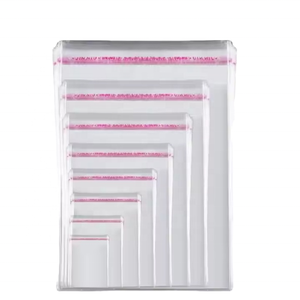 Sacs d'emballage personnalisés transparents auto-adhésifs en BOPP refermables, en cellophane OPP, imprimés en héliogravure, recyclables, pour t-shirts, chaussettes, chaussures - Product Image 3