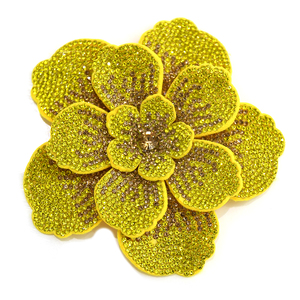 WBF-275 di lusso fatto a mano da donna 3D fiore strass spilla Patch accessori per la lavorazione dell'indumento - Product Image 5