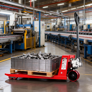 Гидравлический ручной домкрат для тяжелых условий эксплуатации - Ручная тележка для поддонов для складской логистики и обработки материалов - Грузоподъемность 1,5 тонны - Product Image 3