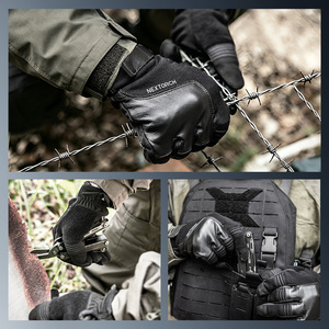 Gants tactiques portables NEXTORCH Edge Guard ANSI A7 résistants aux coupures, protection à 360 degrés, équipement de sécurité, compatibles écrans tactiles, pour le travail - Product Image 5