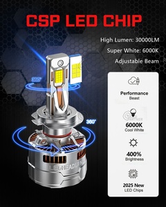 Tăng G120pro Siêu Sáng CSP Đèn H4 6000K Ánh Sáng H7 H11 LED Bóng Đèn Hi/Thấp 9005 9006 Đèn Pha Với Quạt Làm Mát Xe LED Ánh Sáng - Product Image 5