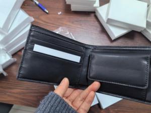 Nuovo <span class=keywords><strong>Portafoglio</strong></span> di Lusso da <span class=keywords><strong>Uomo</strong></span> 2026 <span class=keywords><strong>con</strong></span> Chiusura a <span class=keywords><strong>Cerniera</strong></span> Corta, Blocco RFID, Portamonete, Porta Carte e Portachiavi - Product Image 3