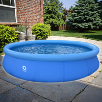 Jilong Avenli PVC Runder Schwimmpool 300x76cm Marineblau für Familien und Kinder