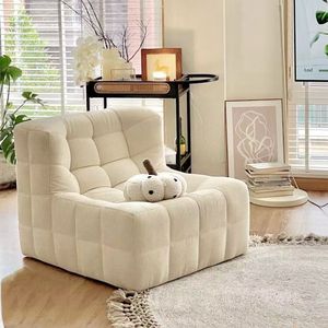 Fauteuil de relaxation moderne sans cadre en tissu velours côtelé entièrement rembourré pour salon et chambre - Product Image 1