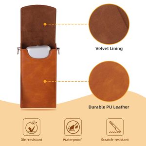 Ranuras para tarjetas de crédito Llevar Crossbody Power Bank batería pu bolsa de cuero para Apple Vision <span class=keywords><strong>Pro</strong></span> - Product Image 3