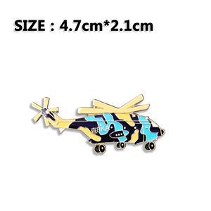 Tendencia personalizada insignia de aviación luchador metal avión broche helicóptero esmalte pin caso - Product Image 4