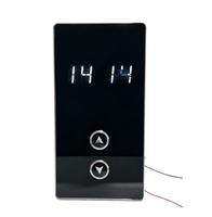 Pièces d'ascenseur Panneau de bouton d'appel COP LOP HOP en verre avec double affichage LCD/LED Moderne Marque JKL