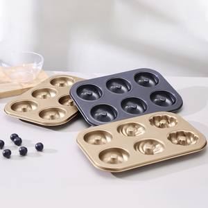 Moldes Creativos para Hornear en Casa, Moldes Antiadherentes con Forma de Mini Donut para Hacer Pasteles y Galletas, Bandejas de Acero al Carbono - Product Image 4