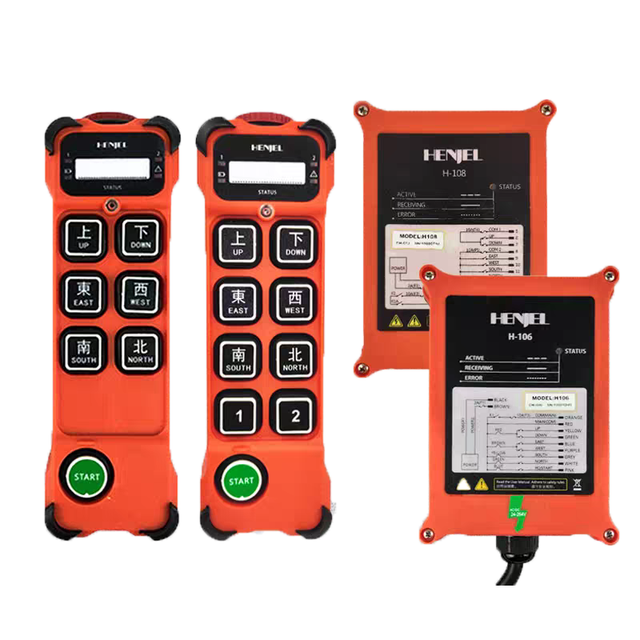 Hot Sale H108 Single Speed 8-Button Industrial Remote Control Crane/Electric Hoist Power Display Waterproof Customizable Voltage