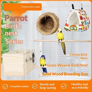 Nido de Paja Tejido a Mano para Periquitos, Loros, Pollos, para Incubación, Descanso y Puesta de Huevos, Alfombra de Paja Natural - Product Image 4