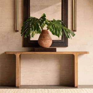 Table <span class=keywords><strong>Console</strong></span> en <span class=keywords><strong>bois</strong></span> massif de luxe nordique Simple concepteur moderne convertible mur étroit pour la maison hôtel salon utilisation pour chambre - Product Image 1