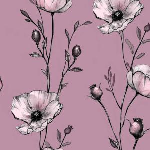Nouveaux modèles de tissu en crêpe de chiffon Koshibo en polyester épais et doux avec des imprimés floraux rouges pour robes de mariée - Product Image 5