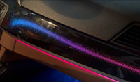 Kit de Accesorios de Iluminación LED Interior para Automóvil Cardoo F10 Upgrade Galaxy Ambient para BMW Serie 5 F11 F18 2011-2017, Moldura de Luz para Puerta