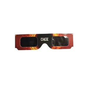 Очки Eclipse 2024 ISO сертифицированный заводской поставщик, оптовая продажа, высококачественные бумажные 3D-очки для солнечных затмений