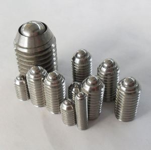 Perles de positionnement de précision en acier inoxydable, à ressort lisse, avec finition oxyde noir et conception entièrement filetée - Product Image 6