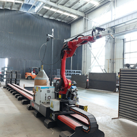 Estación de Soldadura Robótica Rotativa para Vigas de Acero Estructural en Forma de H de ZMDE Manufacturing, Robot de Soldadura para Vigas de Acero