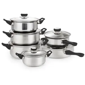 Masterclass Non Stick Cookware Set 3 Pieces - Black