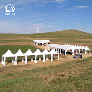 Ngoài trời khung thép chùa LỀU 6m Đường kính PVC Bìa Dome lều cho đám cưới và các sự kiện 15m chiều dài in tán marquee - Product Image 2