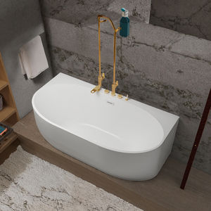 Suly Merlin Baignoire en acrylique autoportante de haute qualité Carré à bords étroits vers l'extérieur incurvé <span class=keywords><strong>Arc</strong></span> Forme Whirlpool Appartement Salle de bain - Product Image 3