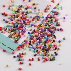 Colored Glass Tube <b>Beads</b> 2.5mm Round For Jewelry Making DIY Craft Accessories 20g <b>Loose</b> <b>Beads</b> Baking Paint Treatment - Product Image 1