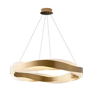 Yunhai Electroplated Stainless Steel LED Chandelier Modern Minimalist Design for Living <b>Dining</b> Room Subtly Pendant <b>Lights</b> - Product Image 1