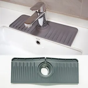 DD903 silikon musluk lavabo koruyucular tepsisi su tutucu Guard Mat saptırıcı lavabo musluğu ped mutfak lavabo Splash Guard