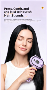 Peigne de massage électrique domestique à air comprimé avec fonction d'atomisation d'huiles essentielles - Product Image 6