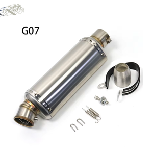 <span class=keywords><strong>Silencieux</strong></span> d'échappement universel pour moto en acier inoxydable de 51 mm en forme de poisson, design élégant, compatible avec <span class=keywords><strong>Z750</strong></span>/Xj6/450SR/MT03/CBR400R/NINJA400/S7 - Product Image 2