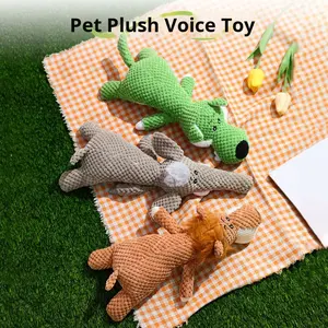 Toptan Sıkıntı Giderici Yeni Köpek Oyuncağı Hayvan Şekilli Sesli PP Pamuk Malzemeli Mısır Kapsülü Köpek Çiğneme Oyuncağı - Product Image 4