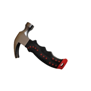 Mini Claw <strong>Hammer</strong> Forged Steel Stubby <strong>Tack</strong> <strong>Hammer</strong> with Shock-Absorbing Plastic Handle for Driving and Pulling Nails - Product Image 3