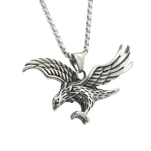 Yunnique – collier avec pendentif aigle en acier inoxydable pour hommes, Design géométrique rétro, 280159 - Product Image 4