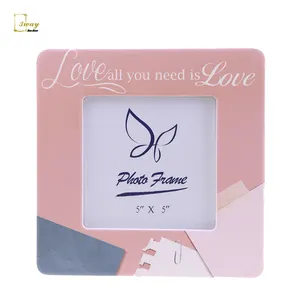 Free samples sublimation 5x5 ceramic photo frame with customized designs