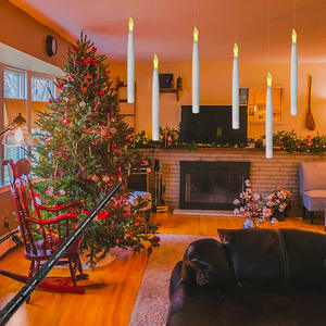 Creative Magic Stick <span class=keywords><strong>Bougie</strong></span> <span class=keywords><strong>LED</strong></span> électronique télécommandée avec <span class=keywords><strong>pince</strong></span> pour la décoration de Noël et d'Halloween - Product Image 6