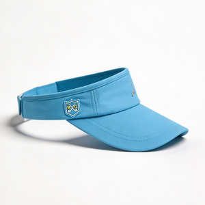 Visera Deportiva con Borde Curvo UPF50+ Azul Claro, Visera de Secado Rápido con Logotipo Personalizado para Uso Casual Unisex en Tenis, Golf y Running - Product Image 4