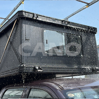 Carpa de Techo Rígida Plegable para Todo Clima, de Aluminio, para Camioneta, con 6 Ventanas y Cierres Deslizantes, para Ford F150 F250