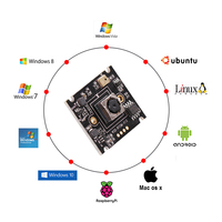 Modules de caméra CCTV multi-vision nocturne 30FPS avec microphone, module de caméra USB 5MP 1080P CMOS