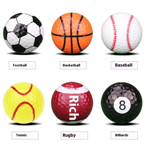 <span class=keywords><strong>Pelotas</strong></span> <span class=keywords><strong>de</strong></span> <span class=keywords><strong>Golf</strong></span> con Forma <span class=keywords><strong>de</strong></span> Balón <span class=keywords><strong>de</strong></span> Rugby, Dureza 80-90, Hechas en Zhejiang, China, Venta Caliente, 2 Piezas, Personalizadas con Impresión Deportiva, Regalo YIHONG YHGB02 - Product Image 1
