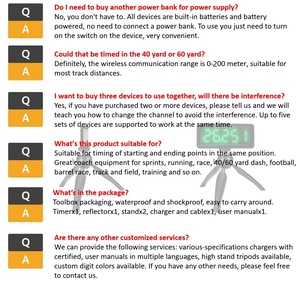 Yizhi Xách Tay LED Laser Race Hẹn Giờ USB Có Thể Sạc Lại LED Theo Dõi Và Lĩnh vực Không Dây Laser Hẹn Giờ Chính Xác Để 0.001 Giây - Product Image 6