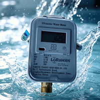 Compteur d'eau ultrasonique Dn15 R250/r400 LoRAWAN/LoRA/M-bus/modbus/rs485, compteur de débit d'eau intelligent