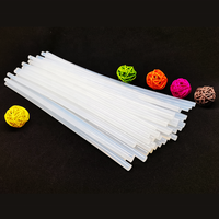 Bâton de colle thermofusible tige de colle thermofusible écologique Transparent 7MM 50 pièces adapté au processus de pistolet à colle collage bricolage