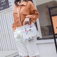Nouvel Arrivage Sac Bandoulière Imperméable en PVC Transparent Style Plage Tendance Platine pour Femme Sac à l'épaule Polyvalent