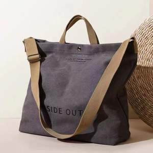 Grand sac fourre-tout en toile de coton personnalisé pour <span class=keywords><strong>bateau</strong></span>, sac fourre-tout réutilisable, sacs de courses en toile de coton - Product Image 5