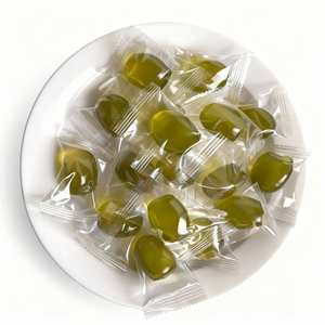 Bonbons gélifiés fruités aux raisins verts pelés, exotiques, <span class=keywords><strong>en</strong></span> gros, fabricant de marque privée, snacks asiatiques, logo personnalisé, collation de fête, <span class=keywords><strong>en</strong></span> vrac - Product Image 1