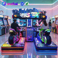 Simulateur de course de moto 5D commercial, jeux vidéo de course compétitifs, équipement d'amusement