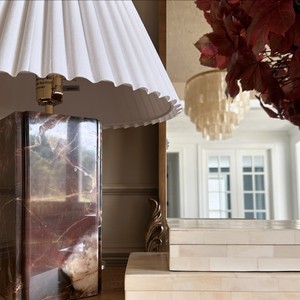 Lampe de table design style nordique LED E27 avec interrupteur, éclairage décoratif pour la maison, la chambre à coucher, le bureau - Product Image 2
