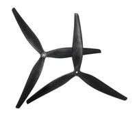 Nylon renforcé de fibre de verre noir, 3 pales HQProp MacroQuad 17x8x3, moule privé 1CW+1CCW pour multirotor UAV