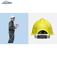 AI Smart GPS y Wi-Fi-Casco duro integrado Material ABS Casco de seguridad con luces LED Cámara Videollamada Alarma SOS Detección de gas