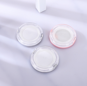 Xinrunjin personalizado 5G espejo ultrafino conveniente caja de polvo vacía malla elástica Mini cinturón botellas de vidrio de felpa polvo suelto - Product Image 6