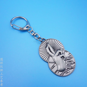 <b>Custom</b> Die Cast 3D Zinc Alloy Keychain Relief Hand Design Irregular Shape Business Gift Metal <b>Key</b> <b>Ring</b> - Product Image 3