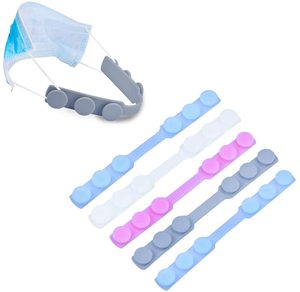Custom Adjustable Silicone Face Mask Extender Holder Saver Straps relief facemask hook extension reusable ear saver for mask
